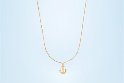 Golden Anchor Necklace