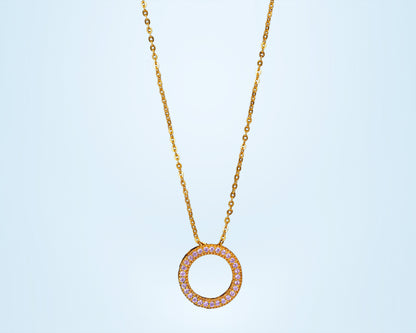 White Circle Pendant