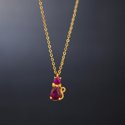 Royal Red Cat Pendant