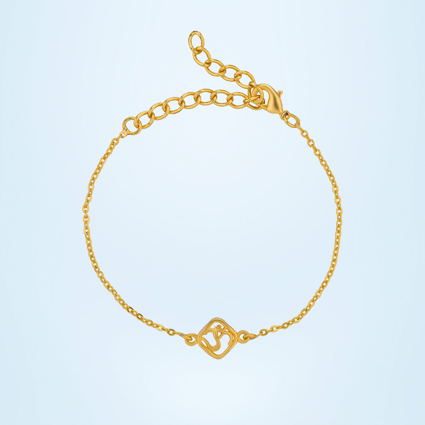 golden bracelet with a om