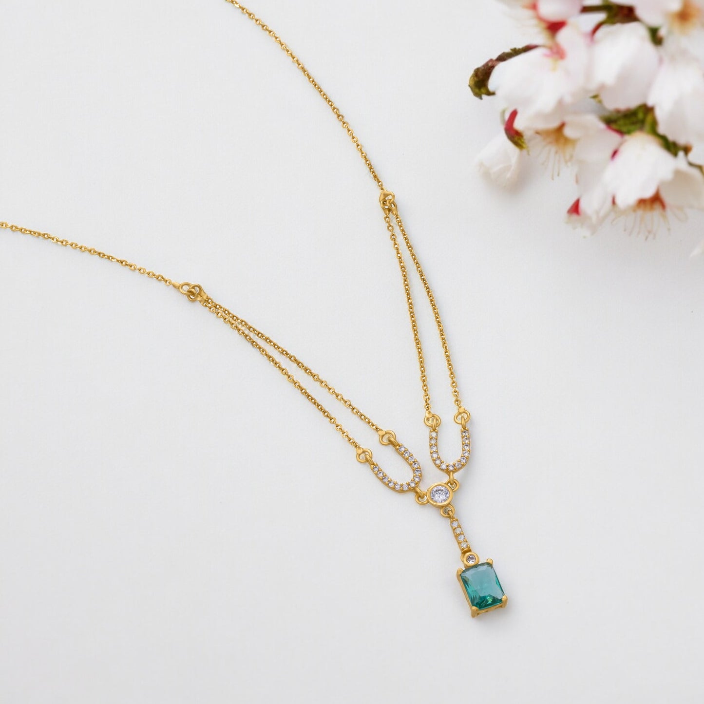 green azure grace necklace