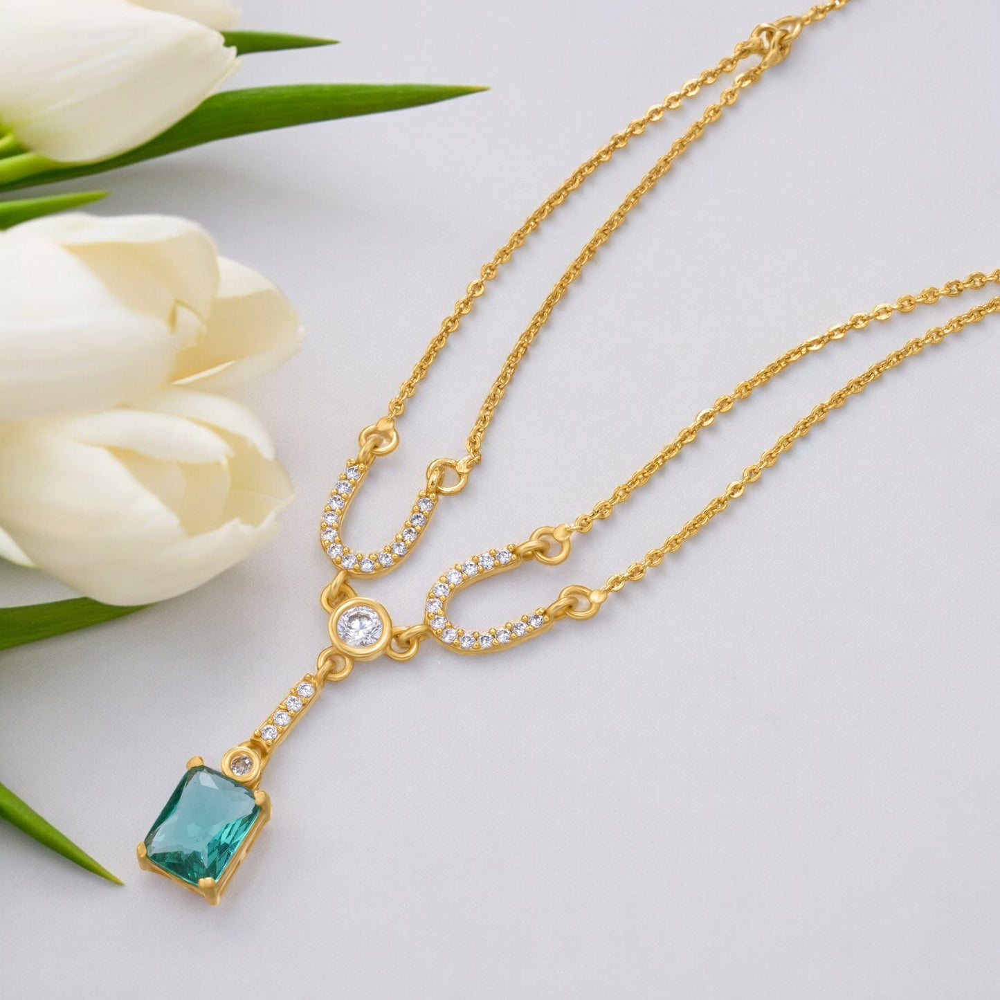 green azure grace necklace