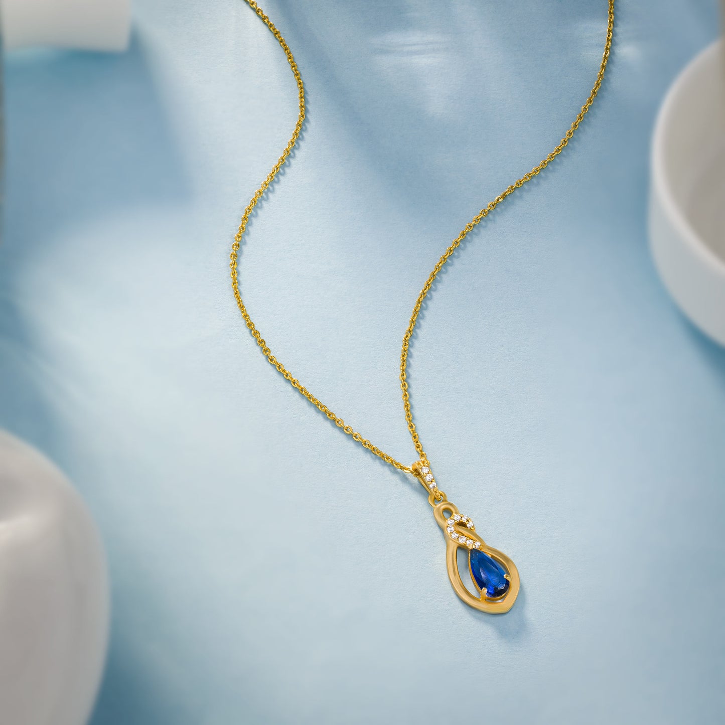 blue midnight elegance sapphire necklace