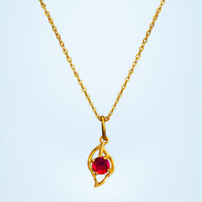 Red Radiant Flame Pendant