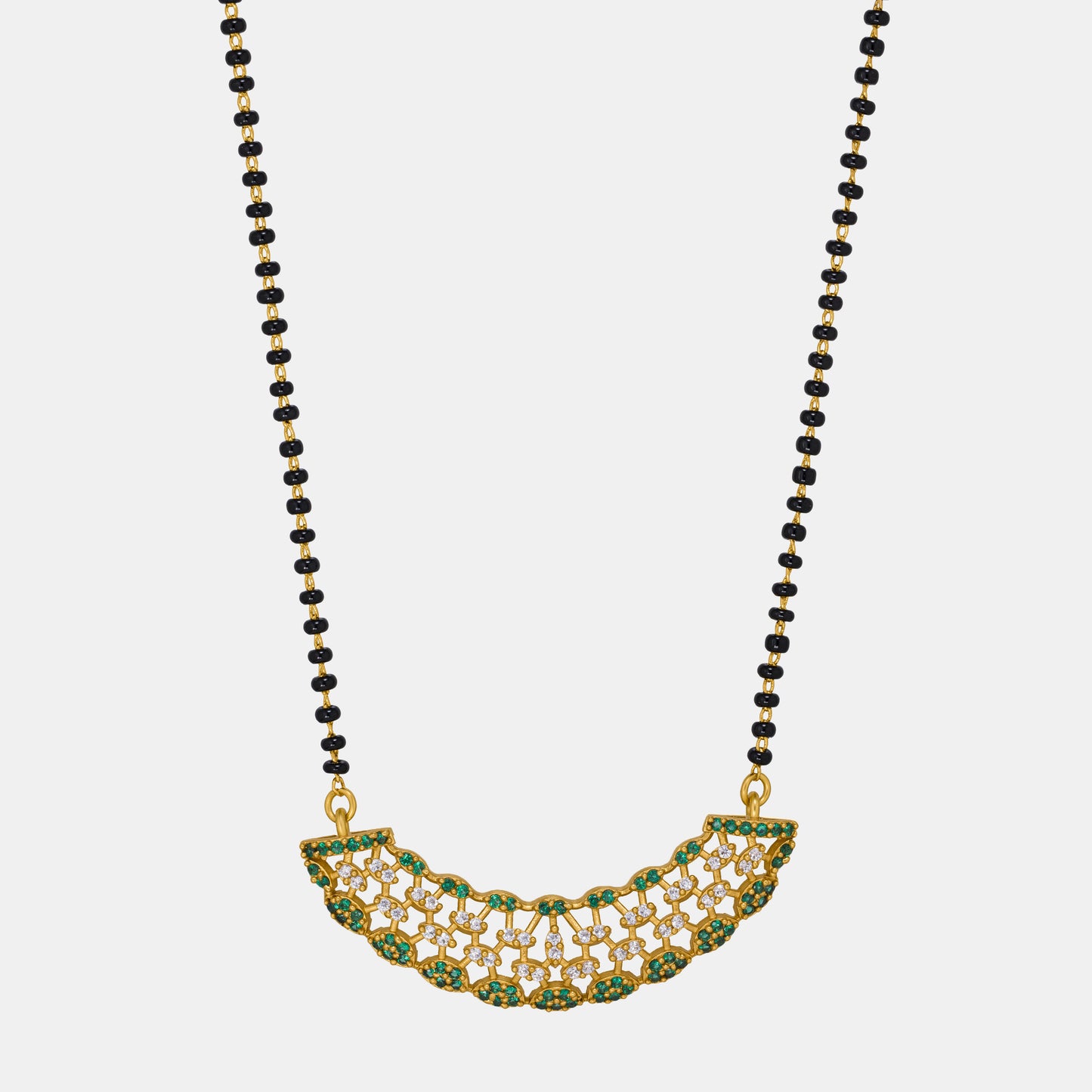 green blossom mangalsutra