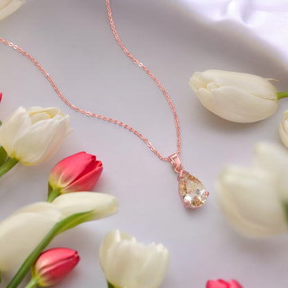 Rose Gold Necklace Shine Bright Like a Chempion Diamond