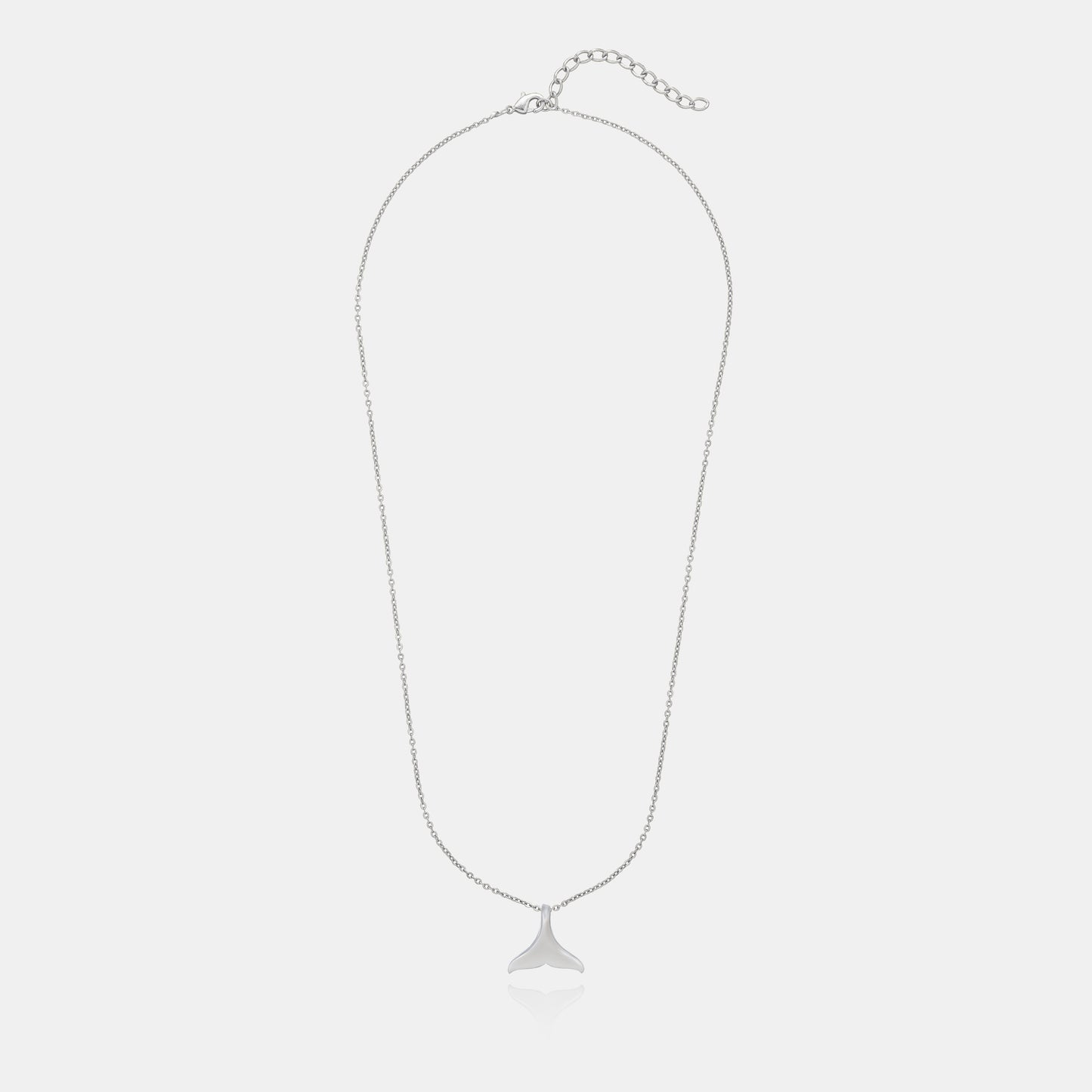 silver necklace with a small sting