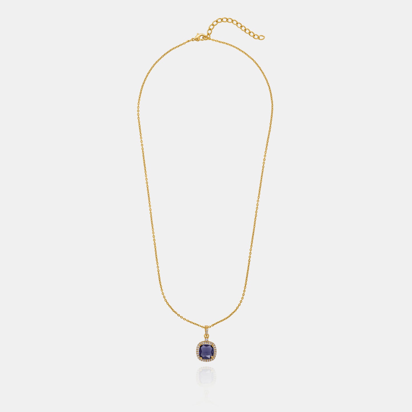 blue halo elegance pendant