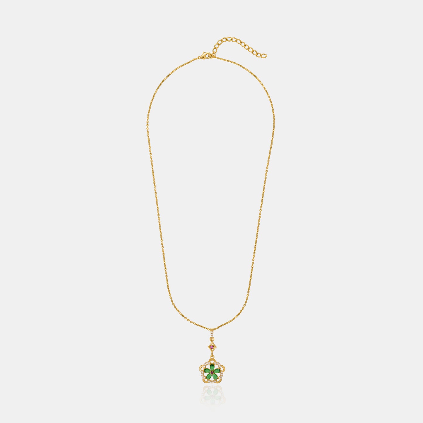 green blossom radiance pendant