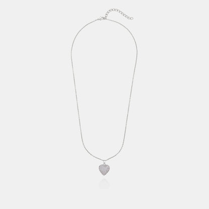 Silver Necklace with a Heart Pendant