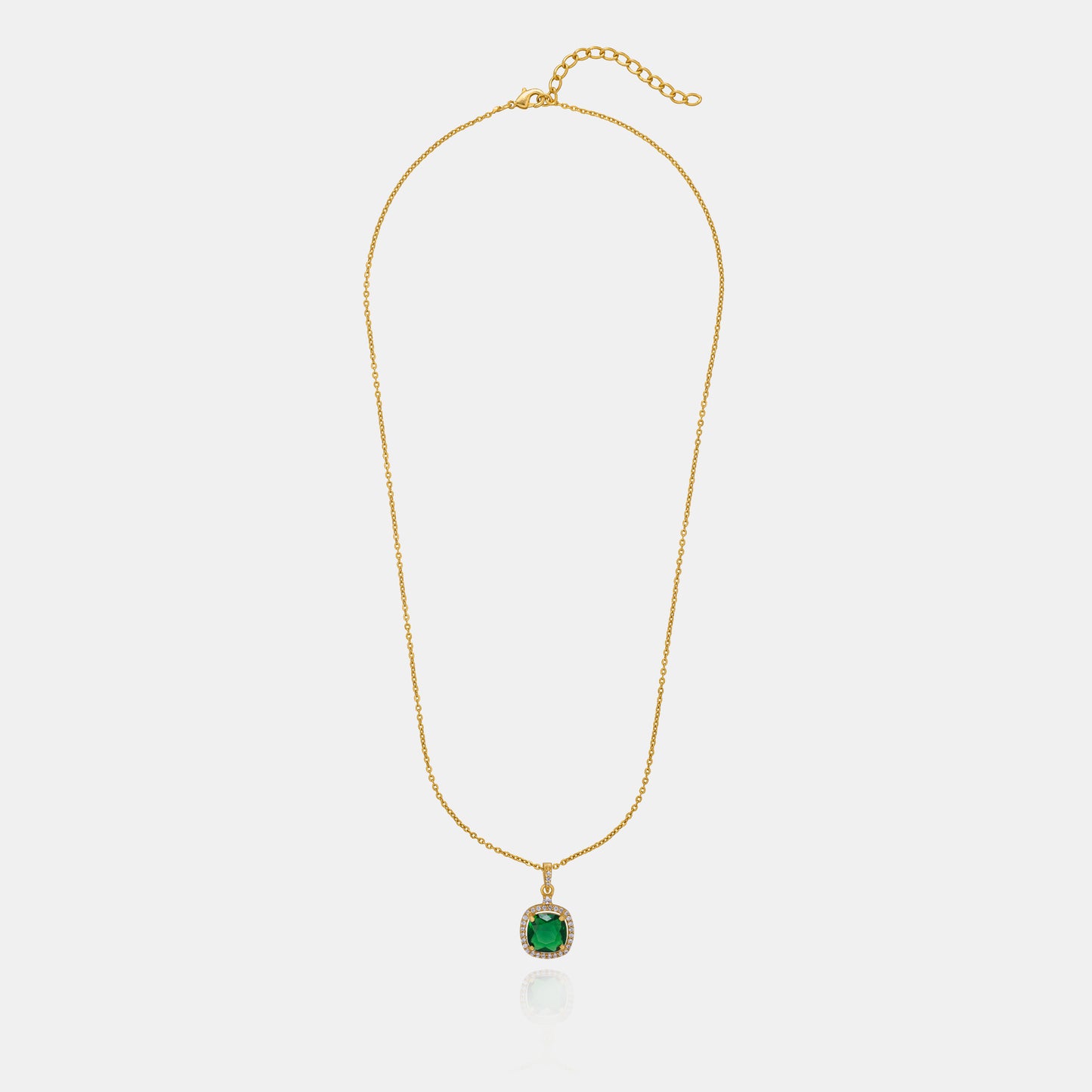 green halo elegance pendant