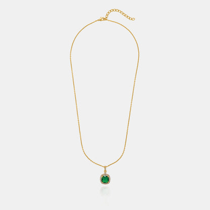 Green Halo Elegance Pendant