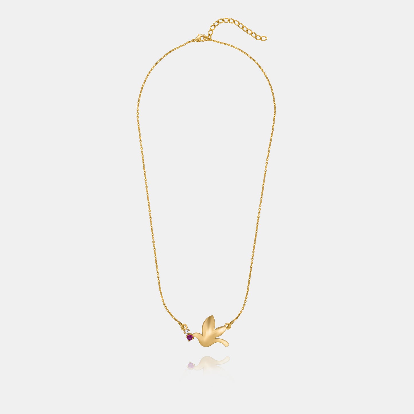 new heights with this enchanting golden bird necklace