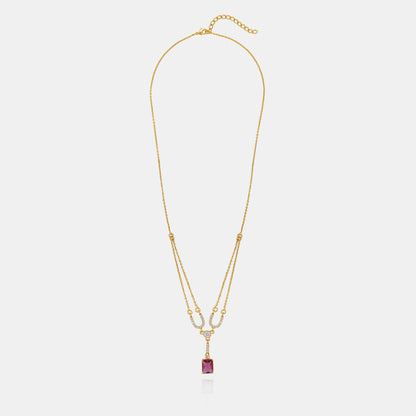 Red Azure Grace Necklace