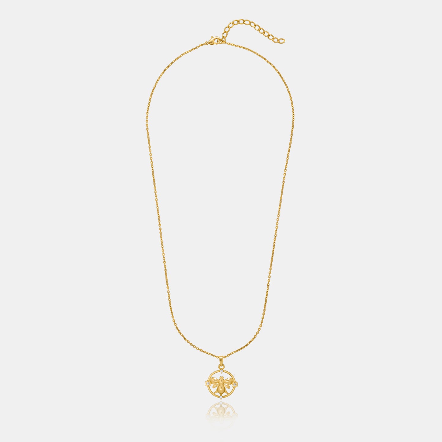 golden necklace with a turtle on it