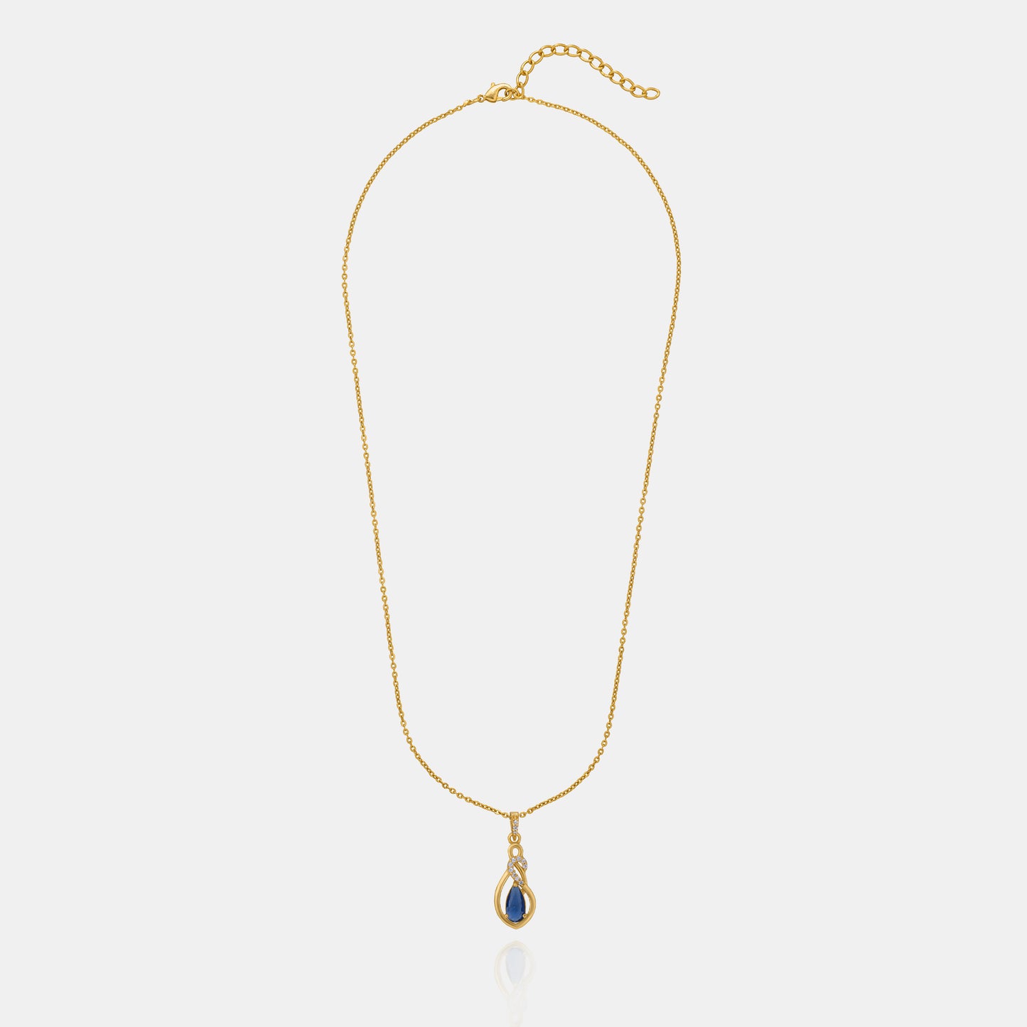 blue midnight elegance sapphire necklace