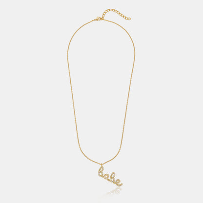 Golden Necklace with the Word Love on it