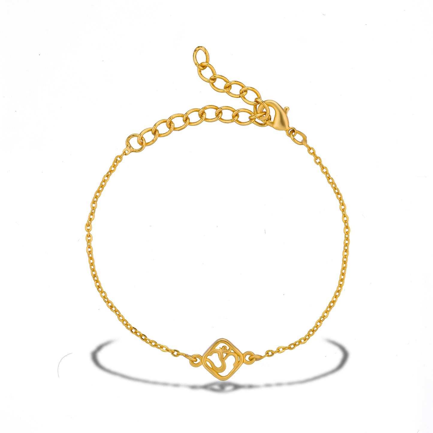 golden bracelet with a om