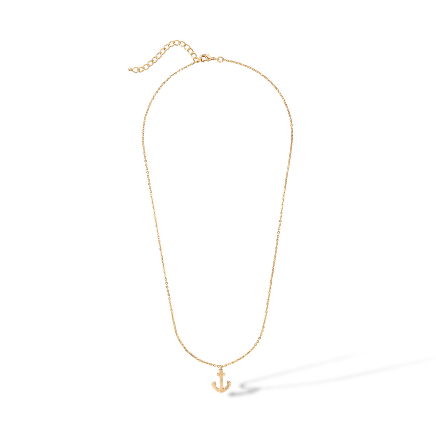 golden anchor necklace