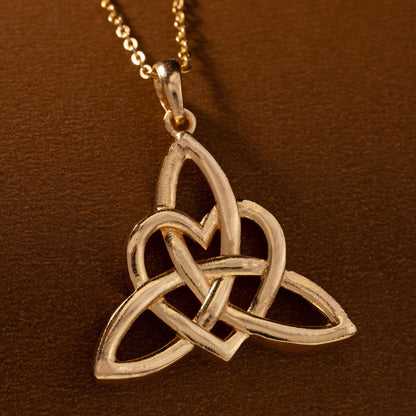 Golden Celtic Knot Necklace