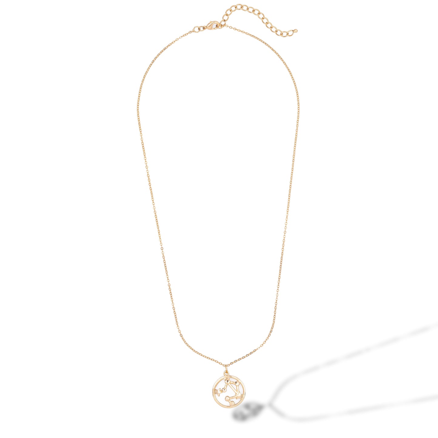 golden necklace with star