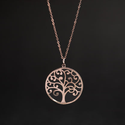 Rose Gold Tree of Life Pendant