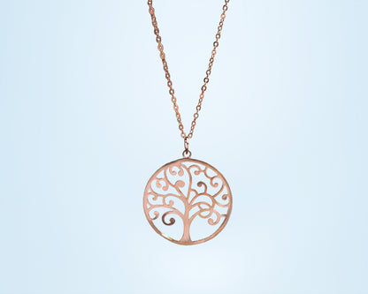 Rose Gold Tree of Life Pendant