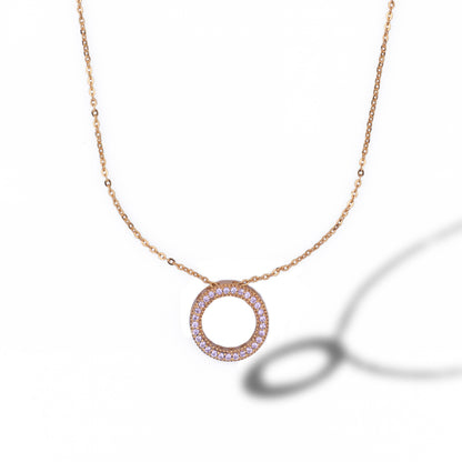 White Circle Pendant