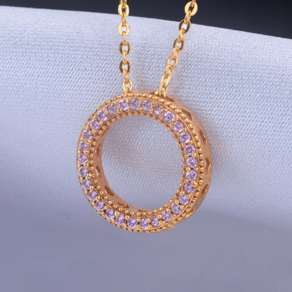 White Circle Pendant