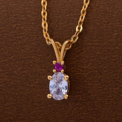 Golden Necklace with Diamond