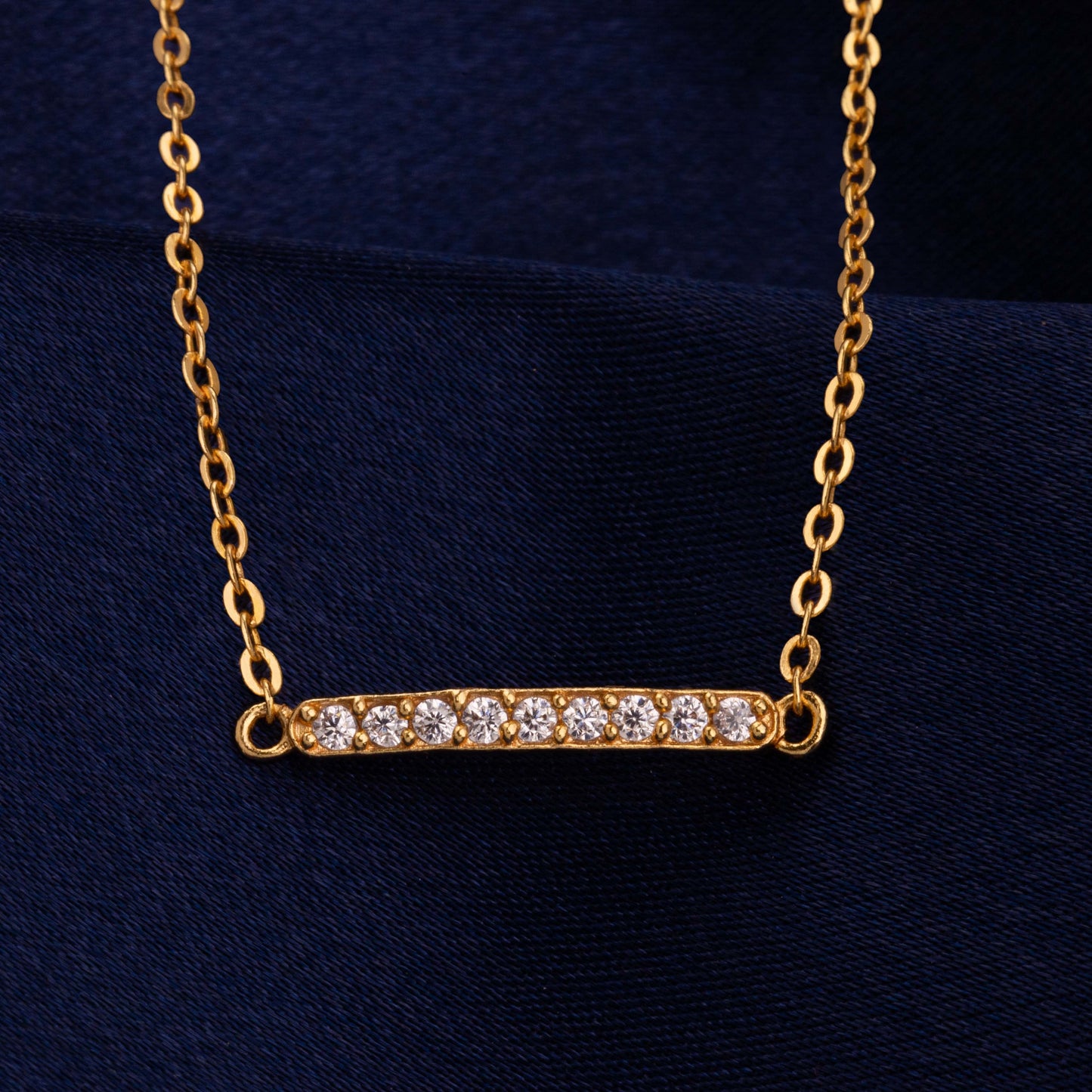 radiant bar necklace