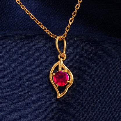 Red Radiant Flame Pendant