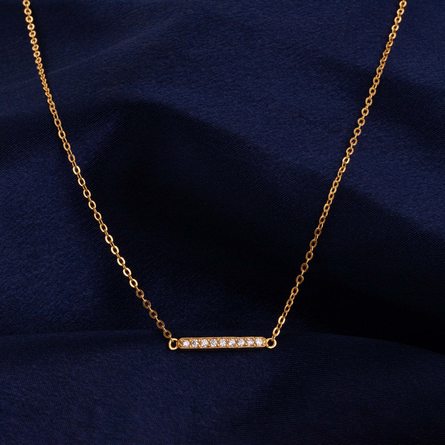 radiant bar necklace