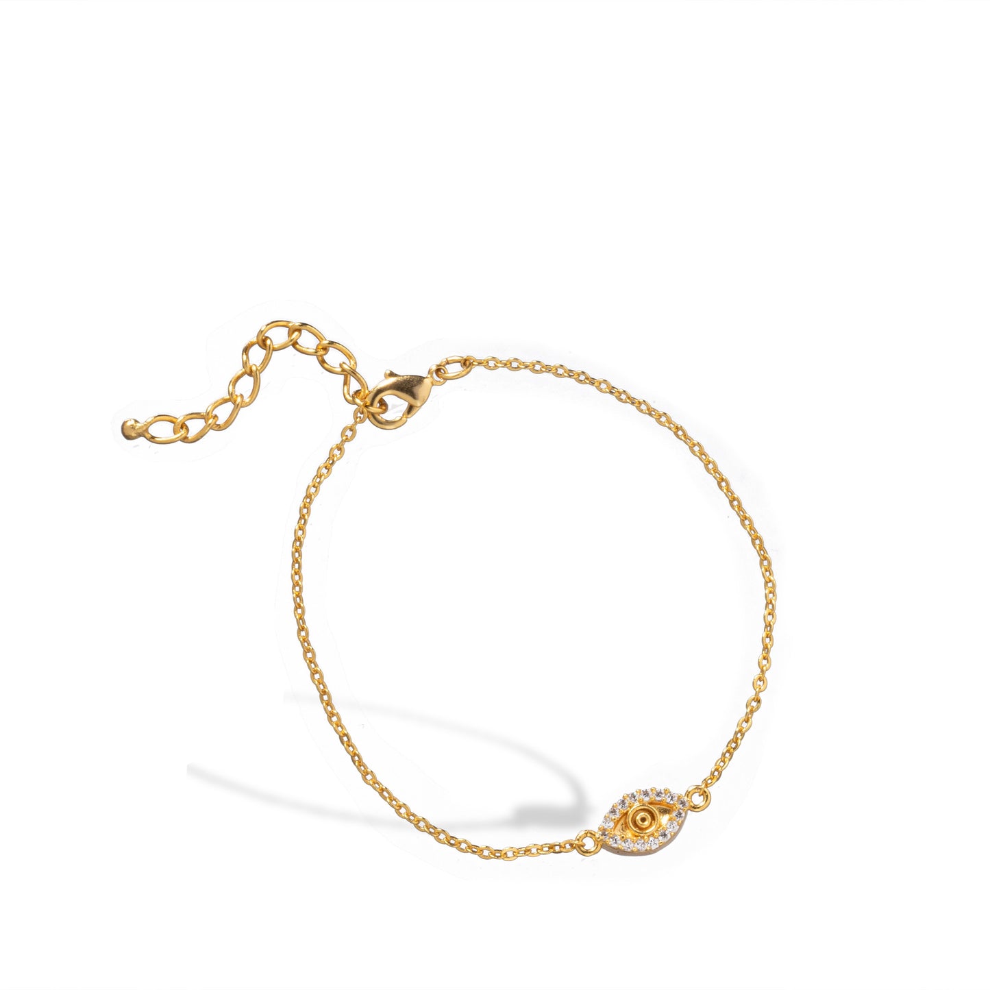 golden evil eye bracelet