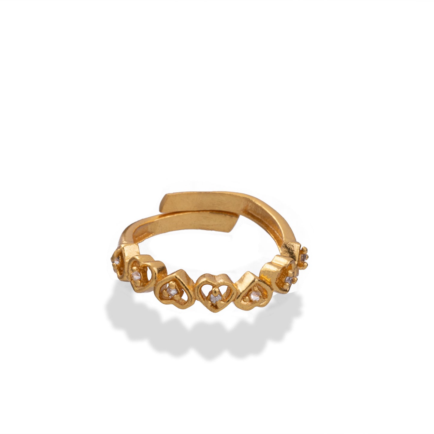 golden ring with diamonds