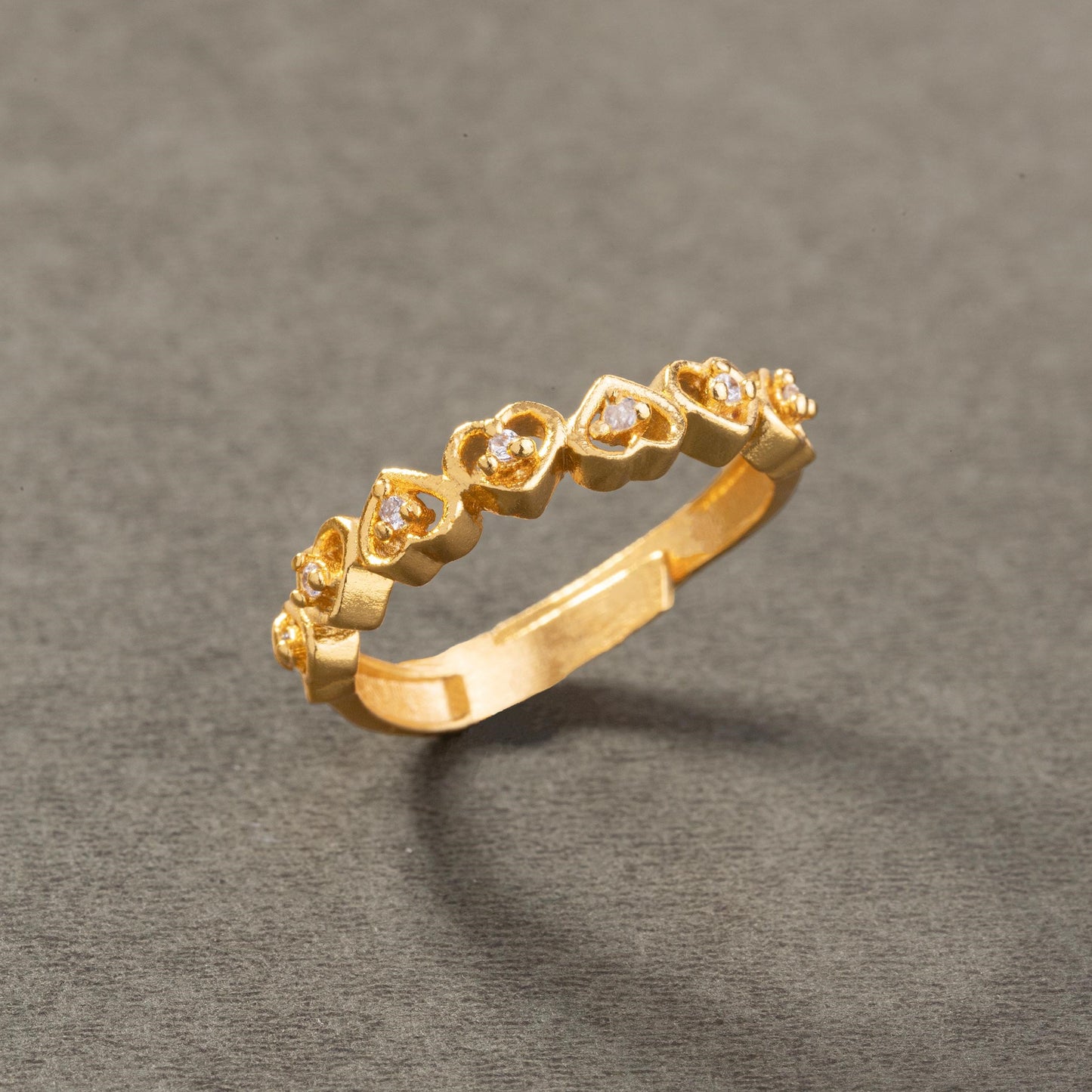 golden ring with diamonds