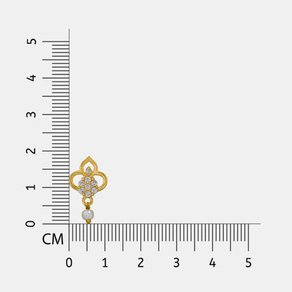 Crystal Gold Earrings