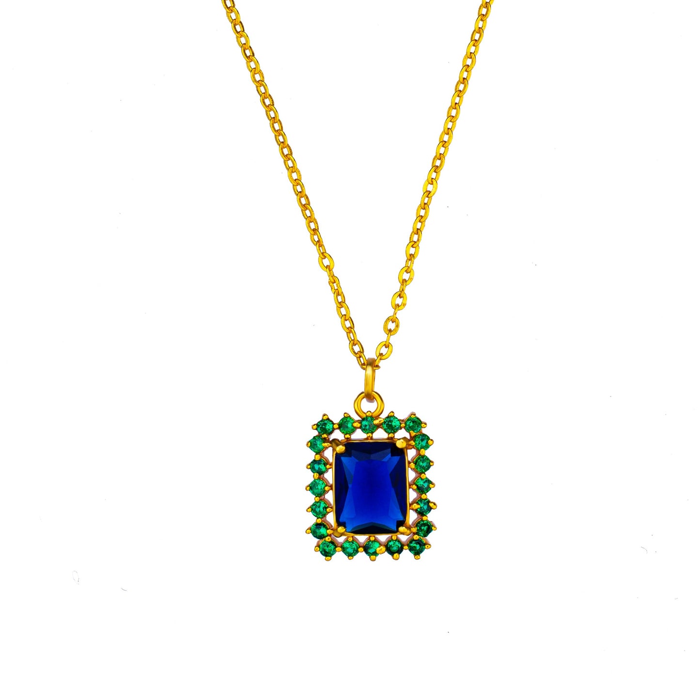 blue green royal pendant