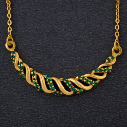 Green Twilight Vine Necklace