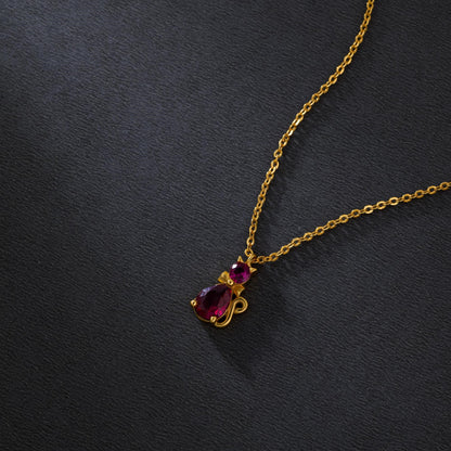 Royal Red Cat Pendant