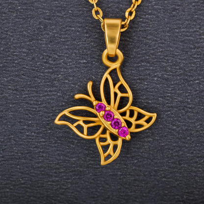 Red Butterfly Radiance Pendant