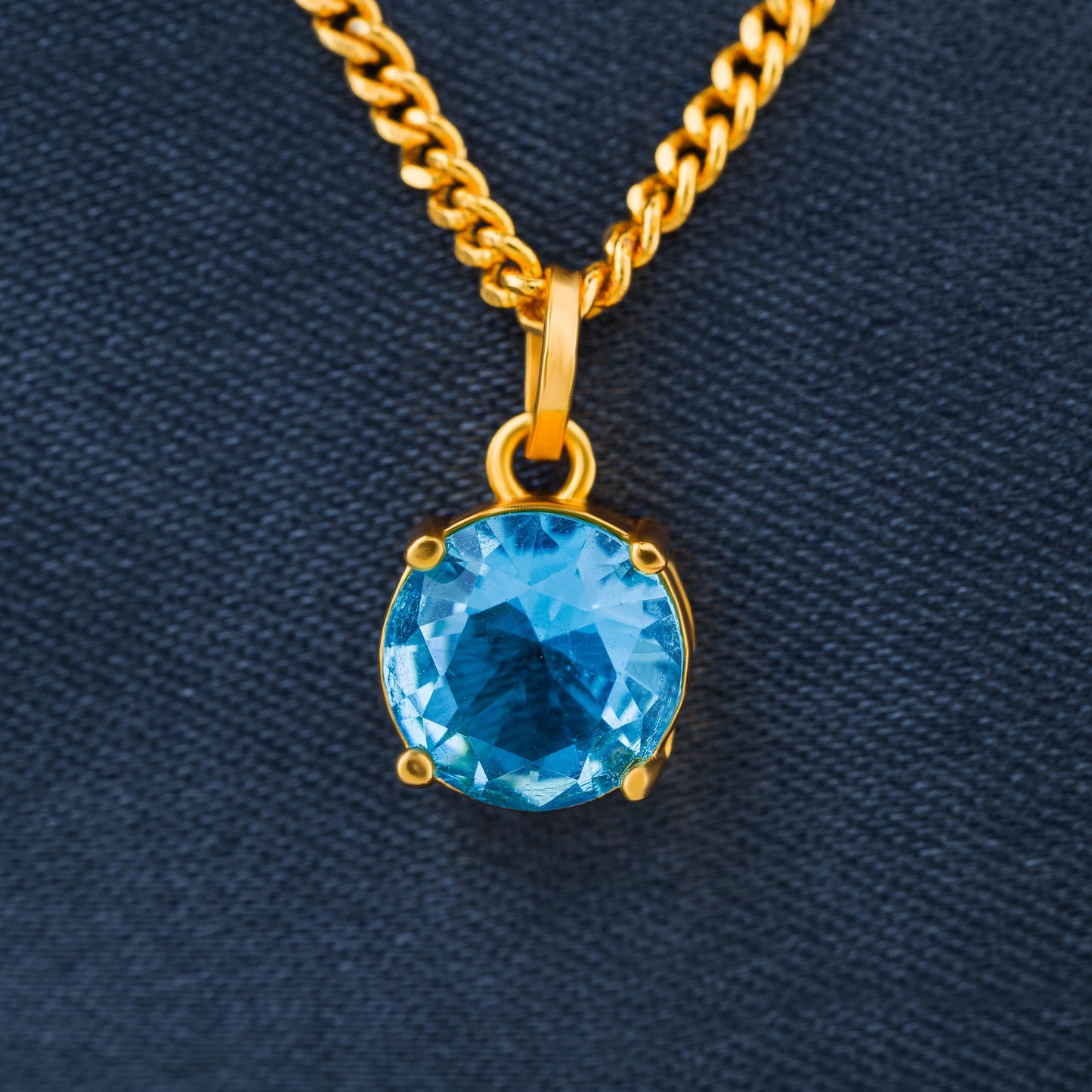 aqua blue midnight pendant