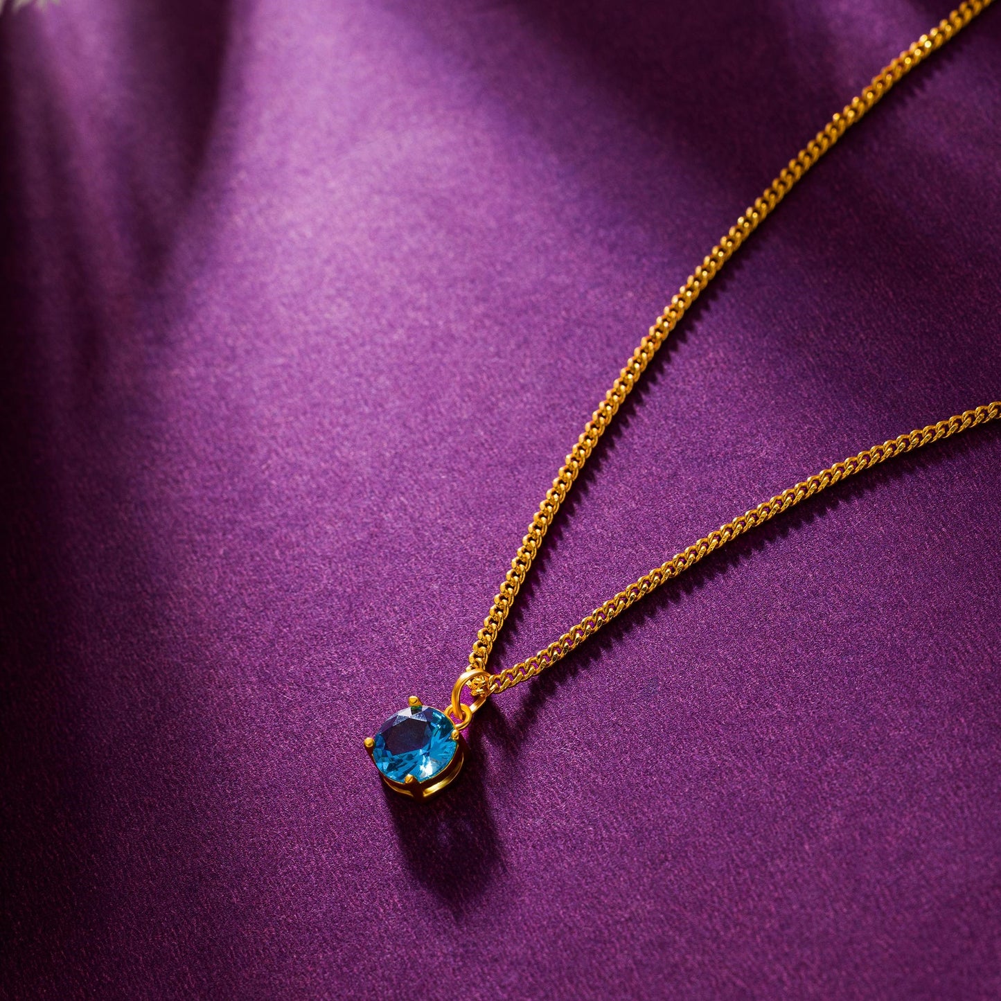 aqua blue midnight pendant