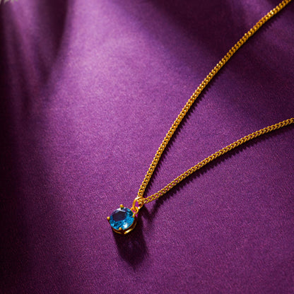 Aqua Blue Midnight Pendant