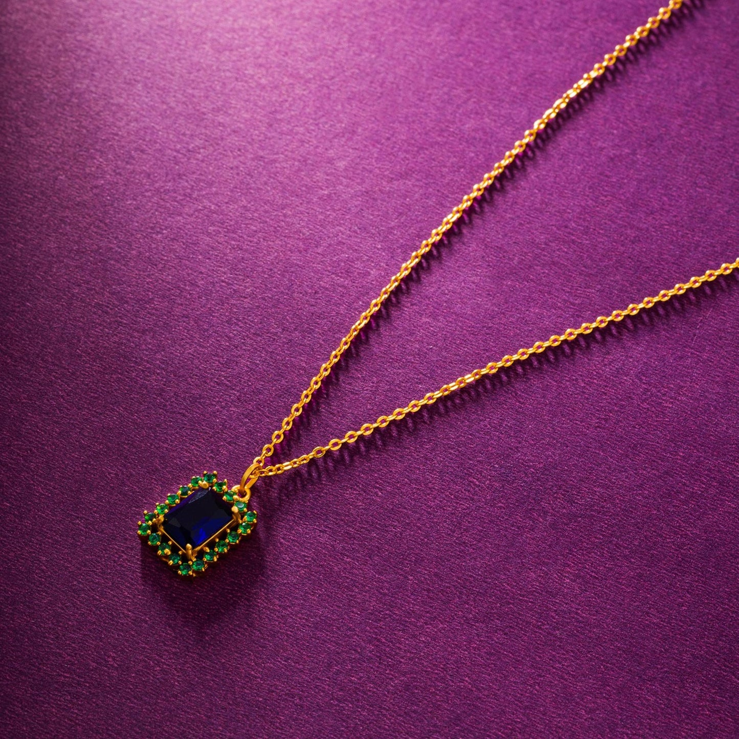 blue green royal pendant