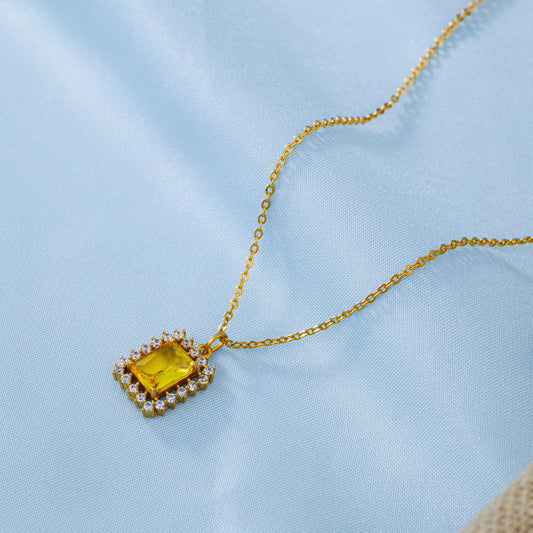 Yellow Royal Sapphire Pendant