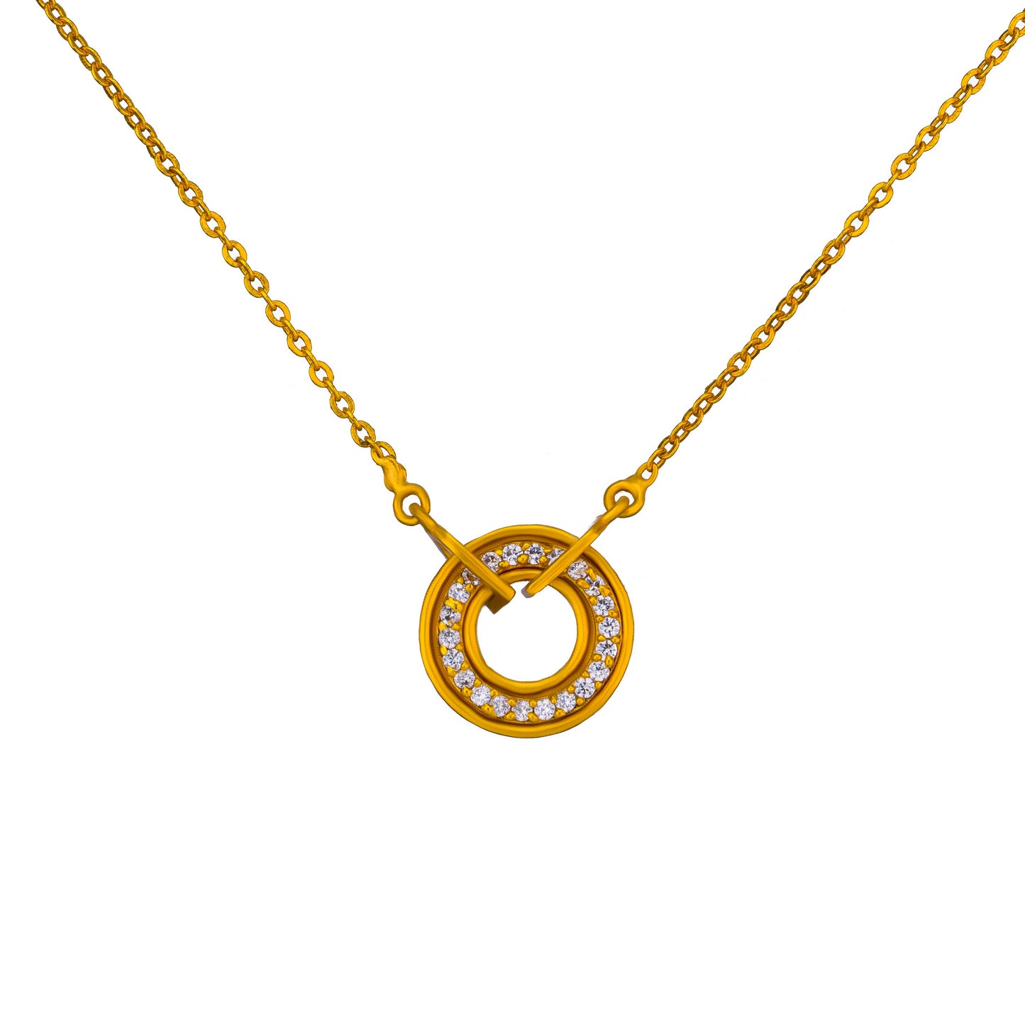 white circle of radiance pendant