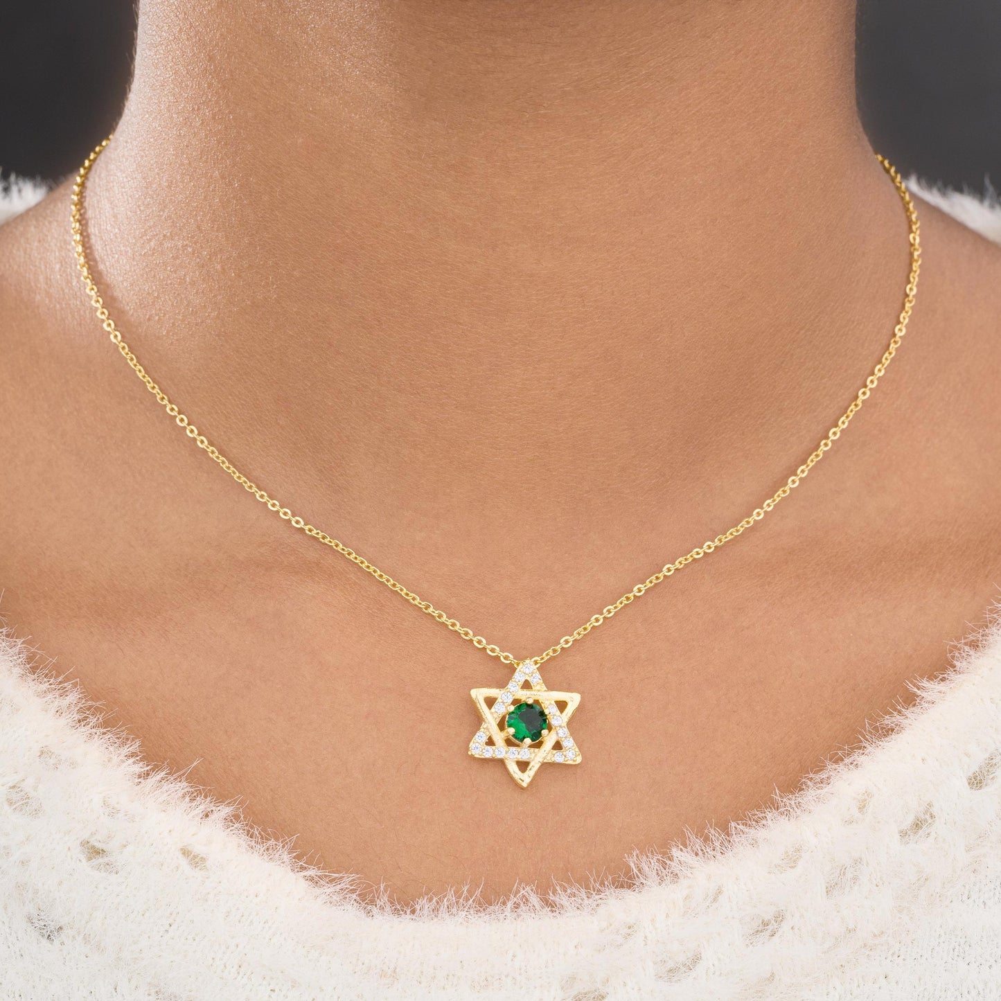 green star of elegance pendant