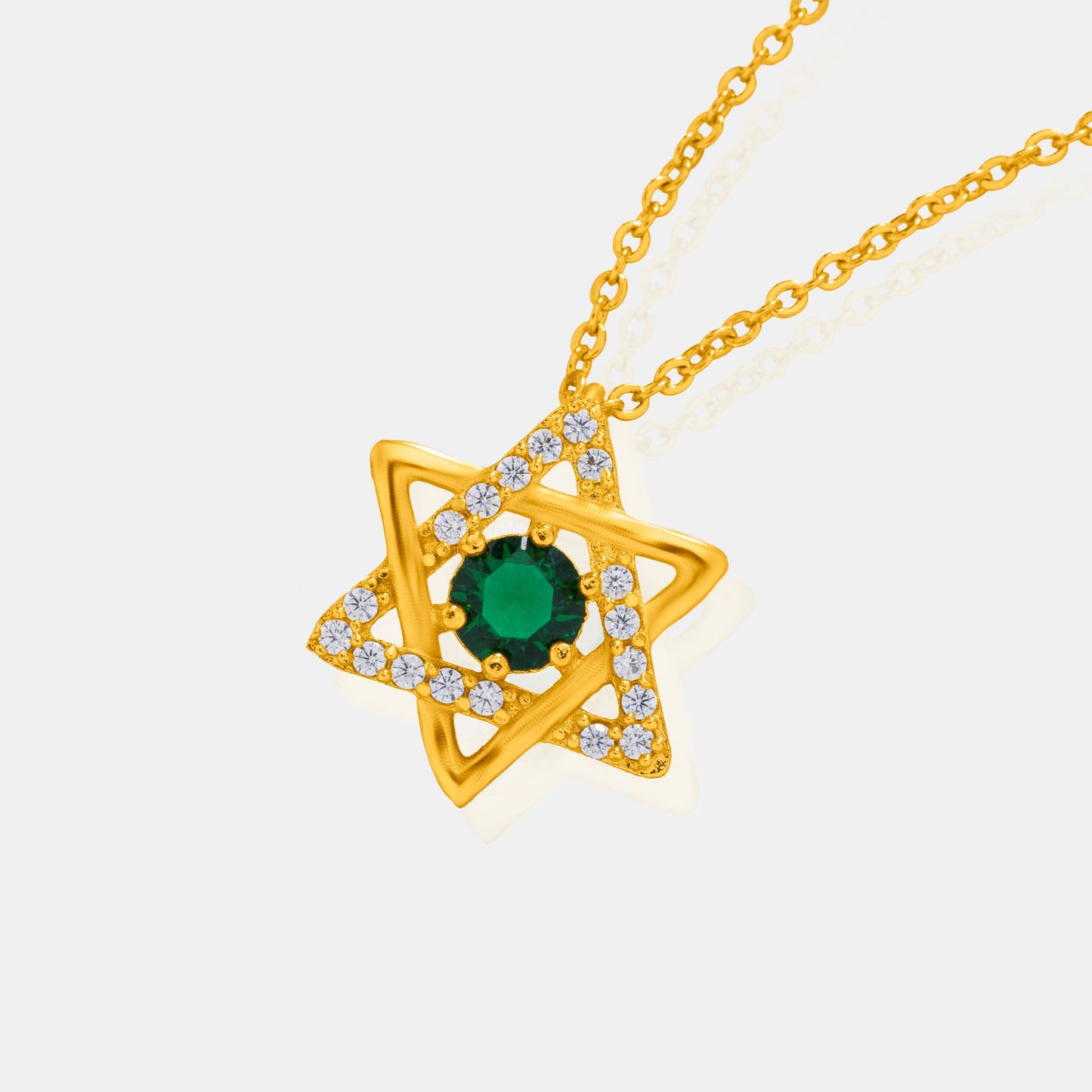 green star of elegance pendant