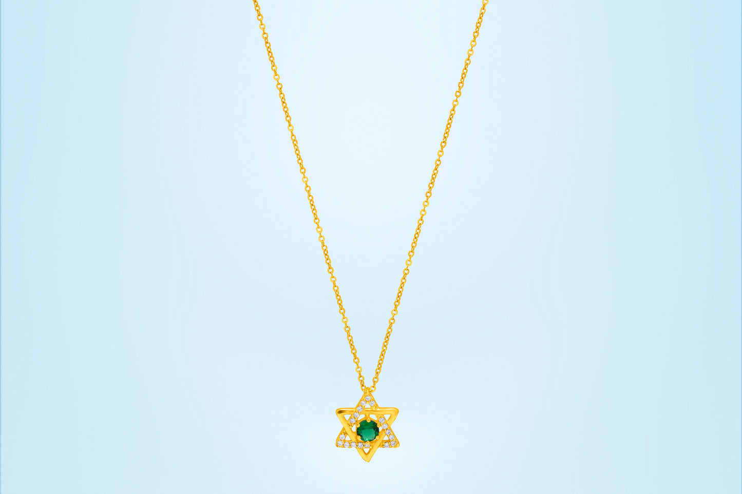 green star of elegance pendant